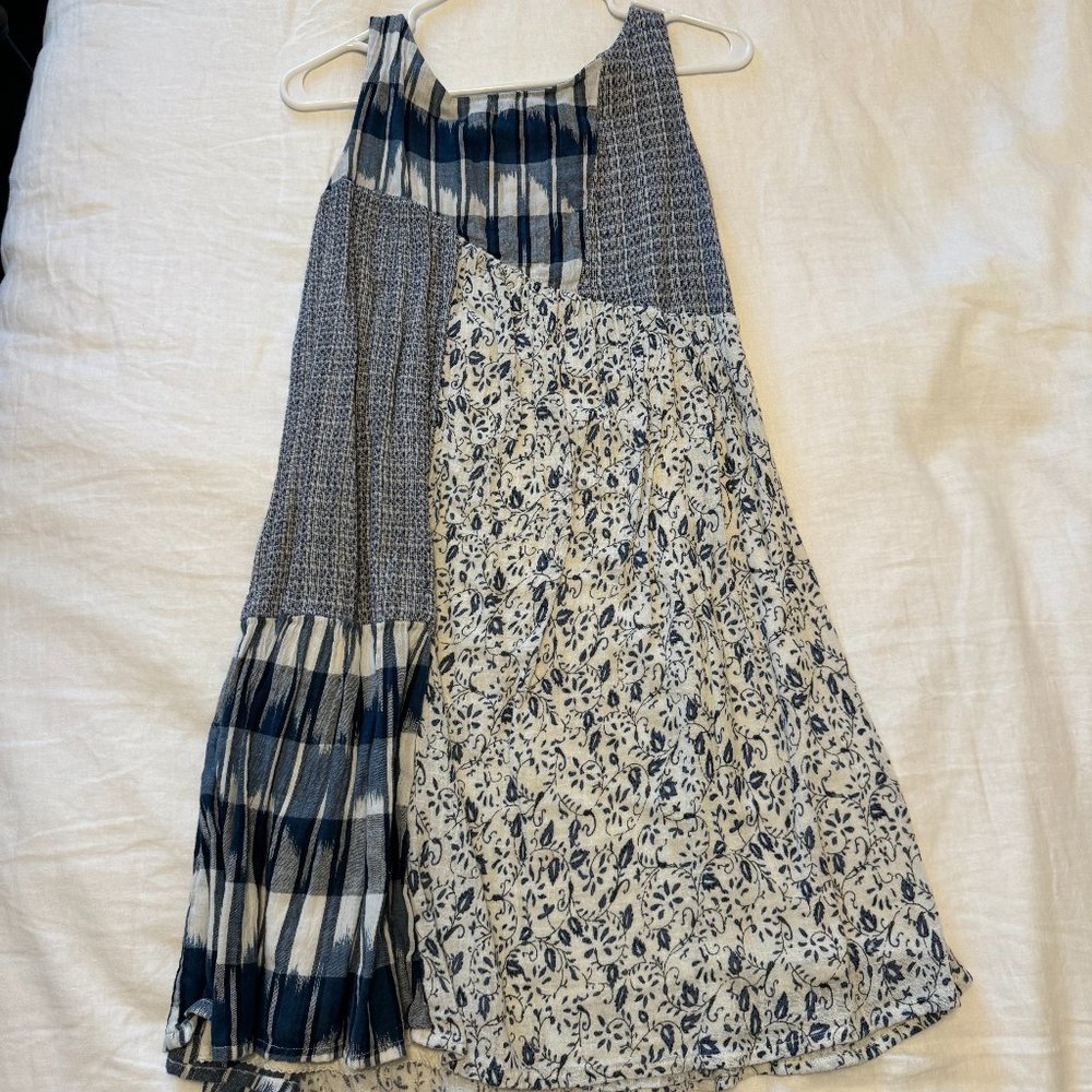 Anthropologie Navy & White Dress